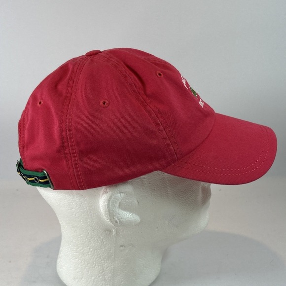 Vintage Lacoste Hat Cap Strap Back Adjustable Red Buckle Alligator Logo Strap - Picture 4 of 10
